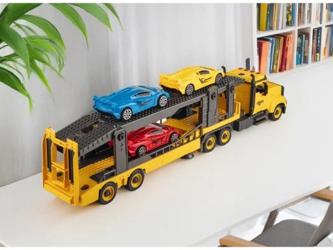 Ciężarówka do rozkręcania i skręcania Laweta Transporter + Samochody Auta
