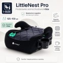 Fotelik podstawka booster siedzisko samochodowe SUNBABY - ISOFIX LittleNestPro 125-150 cm z uchwytem na kubek - czarny