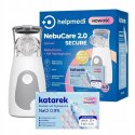 HELPMEDI Katarek NebuCare 2.0 Secure Nebulizator + sól fizjologiczna NOWOŚĆ