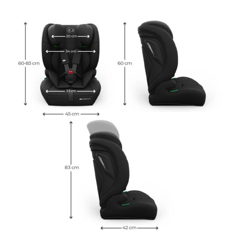KINDERKRAFT Fotelik samochodowy COMFORT UP 2 PLUS i-Size black