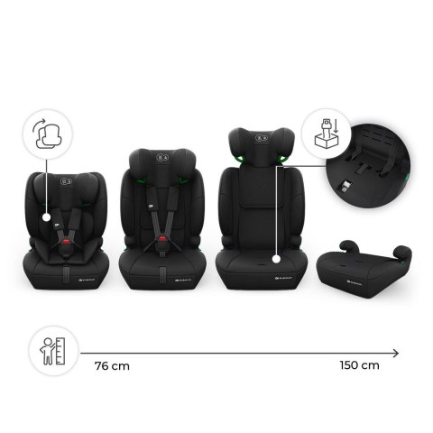 KINDERKRAFT Fotelik samochodowy COMFORT UP 2 PLUS i-Size black