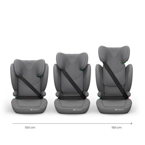 KINDERKRAFT Fotelik samochodowy JUNIOR FIX 2 PLUS i-Size grey