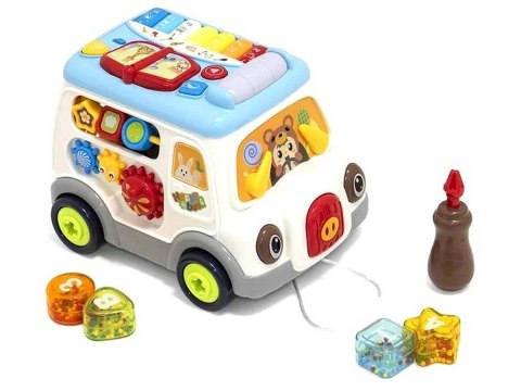 Multifunkcyjny Edukacyjny Samochód Autobus Do Skręcania Pianinko Sorter