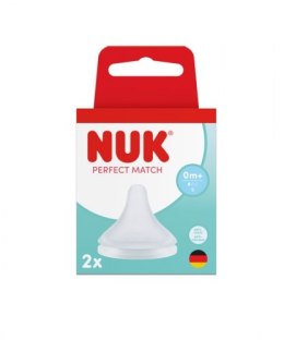 NUK 124032 Smoczek do butelki 2 szt. S silikon