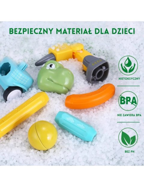 WOOPIE 51008 Klocki magnetyczne Dinozaury 84 el.
