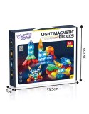 WOOPIE 54887 Klocki magnetyczne 63 el.