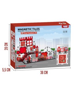 WOOPIE 55013 Klocki magnetyczne Straż Pożarna 48 el.