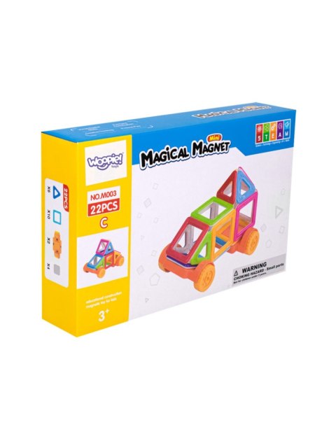 WOOPIE 55044 Klocki magnetyczne konstrukcyjne 22 el.