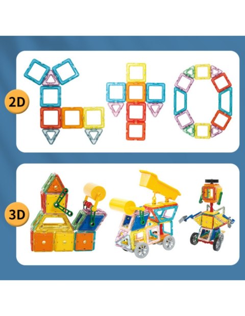 WOOPIE 55051 Klocki magnetyczne konstrukcyjne Pojazdy