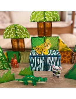 WOOPIE 55877 Klocki magnetyczne 3D Zwierzęta 45 el.