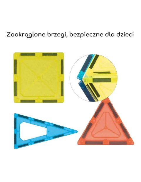 WOOPIE 55990 Klocki magnetyczne 7,5 cm Parking 112 el.