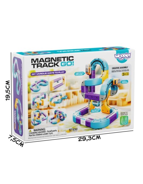 WOOPIE 58496 Zestaw konstrukcyjny tor magnetyczny 54 el.