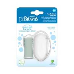 Dr.Browns HG126 Silikonowa szczoteczka do czyszczenia zębów z pudełkiem zielona