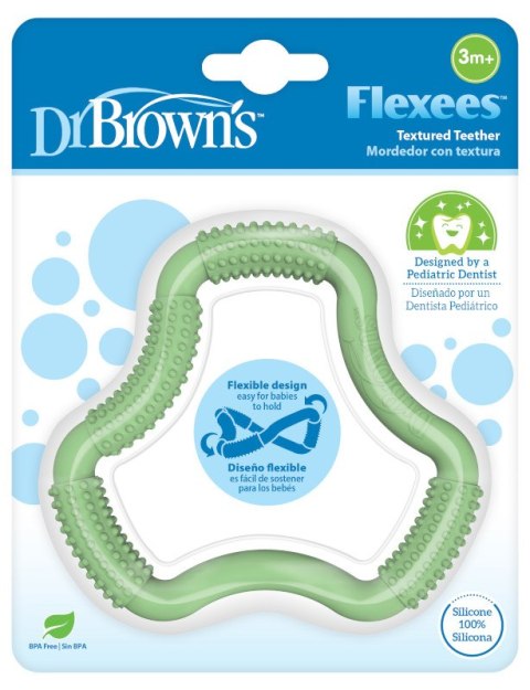Dr.Browns TE109 Gryzak FLEXEES zielony
