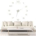 Zegar ścienny naklejany na ścianę 3D lustrzany DIY duży nowoczesny 80-120cm XL