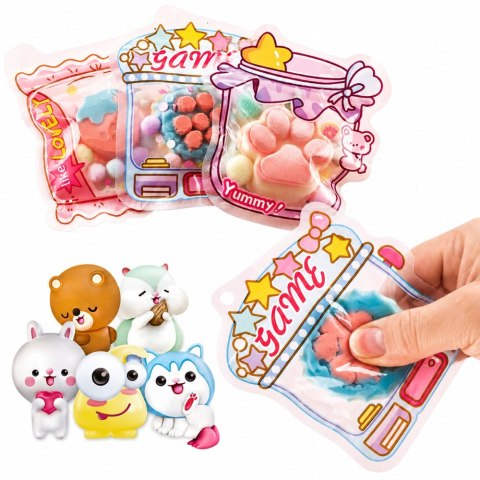 Zestaw Kreatywny Plastyczny Tworzenie Squishy Ozdobne Deserki Kwiatki DIY