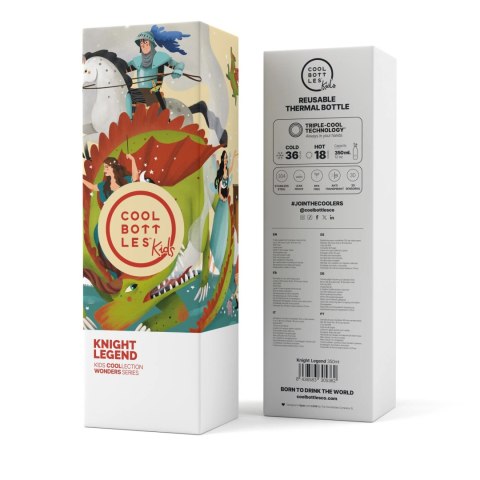 Cool Bottles Butelka termiczna Kids 350 ml Knight Legend