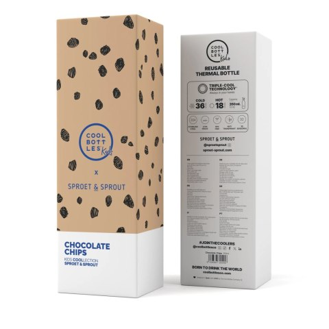 Cool Bottles Butelka termiczna Kids 350 ml SPRT& Chocolate Chips