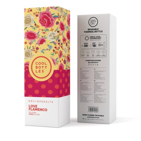 Cool Bottles Butelka termiczna Xclusive! 500 ml Rocío Peralta - Love Flamenco