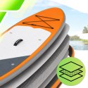 Deska SUP AquaPaddle 335x84x15 cm wiosło pompka zestaw plecak 180 kg
