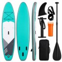 Deska SUP AquaPaddle 335x84x15 cm wiosło pompka zestaw plecak 180 kg