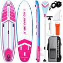Deska SUP AquaPaddle 355x82x15 cm wiosło pompka zestaw plecak 200 kg