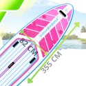 Deska SUP AquaPaddle 355x82x15 cm wiosło pompka zestaw plecak 200 kg