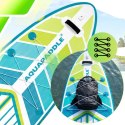 Deska SUP AquaPaddle 355x82x15 cm wiosło pompka zestaw plecak 200 kg