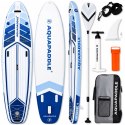 Deska SUP AquaPaddle 355x82x15 cm wiosło pompka zestaw plecak 200 kg