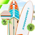 Deska SUP AquaPaddle 355x82x15 cm wiosło pompka zestaw plecak 200 kg