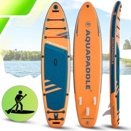 Deska SUP z siedziskiem AquaPaddle 335x84x15 cm wiosło pompka zestaw plecak