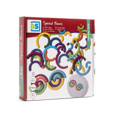 BS Toys, drewniana gra i układanka logiczna Tęcza klocki USZKODZONE OPAKOWANIE RABAT 10%