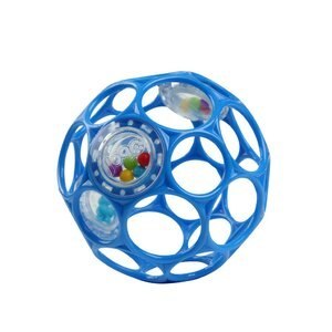OBALL 12281-6 Piłka z grzechotką 10 cm niebieska 0m+