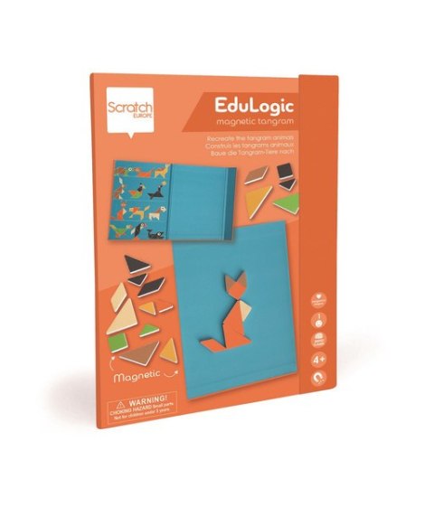 Scratch, magnetyczna układanka - kształty i kolory Tangram USZKODZONE OPAKOWANIE RABAT 10%