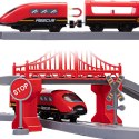 WOOPIE Zestaw Kolejka Elektryczna Pendolino Straż Pożarna 66el.