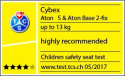 ATON 5 Cybex 0-13kg fotelik samochodowy 5* ADAC