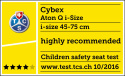 ATON Q i-Size Plus Cybex 0-13kg fotelik samochodowy 5* ADAC