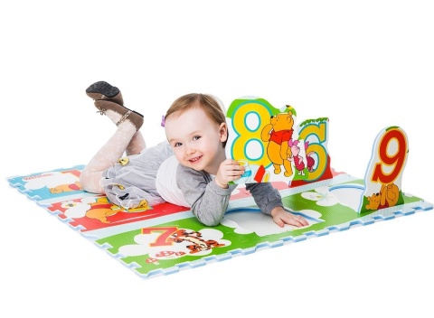 Kubuś Puchatek Puzzle Piankowe 3D Mata 9 elementów QElements