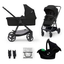 KINDERKRAFT Wózek NEWLY 3w1 mink pro black