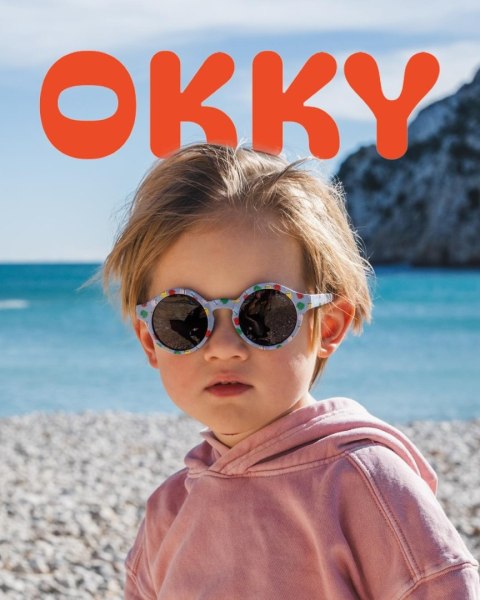 Okulary przeciwsłoneczne OKKY print blue 1,5-3 lat
