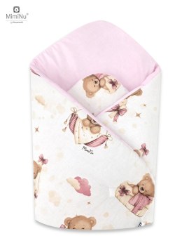 KIECZMERSKI Rożek standard 75x75 cm MIMINU DESIGN Misiowe Sny róż bawełna 100%