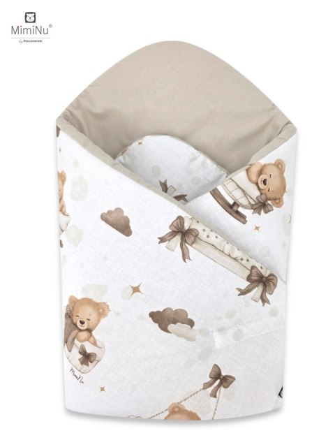 KIECZMERSKI Rożek usztywniony 75x75 cm MIMINU DESIGN Misiowe Sny beż bawełna 100%