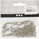 Koraliki plastikowe srebrne D: 4 mm