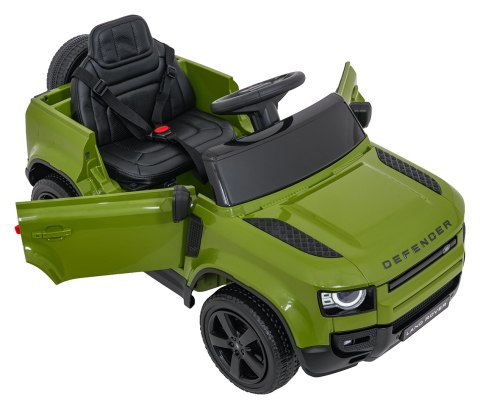 Auto Land Rover Defender zielone na akumulator dla dzieci + pilot R/C