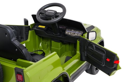 Auto Land Rover Defender zielone na akumulator dla dzieci + pilot R/C