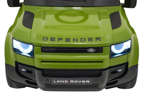Auto Land Rover Defender zielone na akumulator dla dzieci + pilot R/C