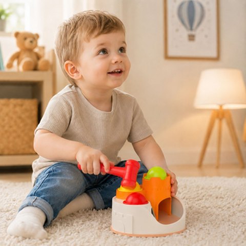 WOOPIE BABY Wbijak Przebijanka Zamek Kule Młotek Zabawka Edukacyjna 12m+