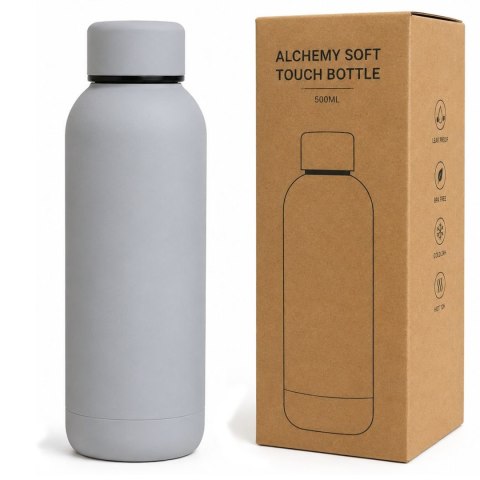 Butelka termiczna Alchemy Soft Touch 500 ml stal nierdzewna bidon szary