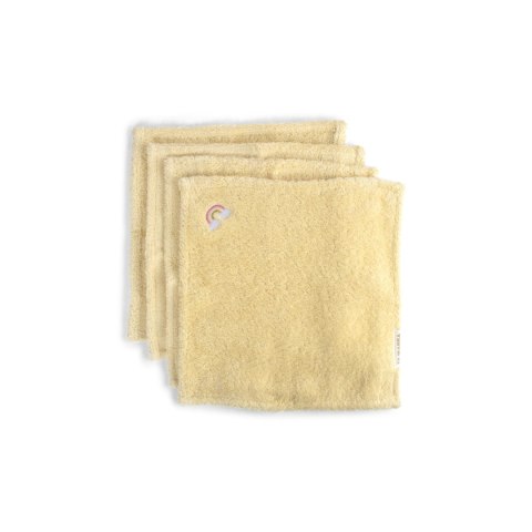 Filibabba Haftowana Myjka 27x27 cm GOTS - 4-pak - rainbow