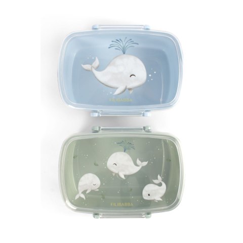 Filibabba Lunch Box 2-pak Christian's Whale Tales